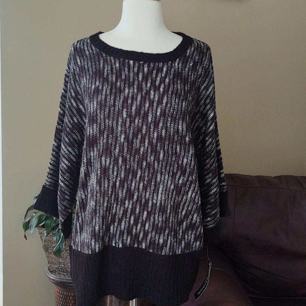 NWT Notations Cable Knit 3/4 Sleeve Sweater